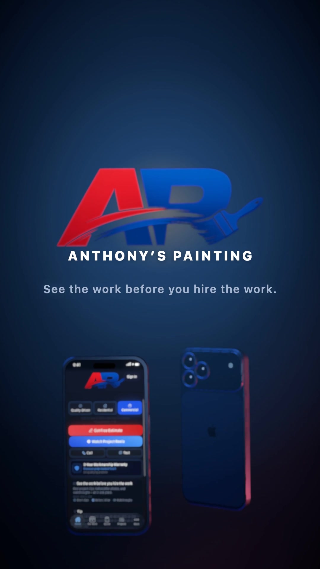 Anthony's Painting platform trailer